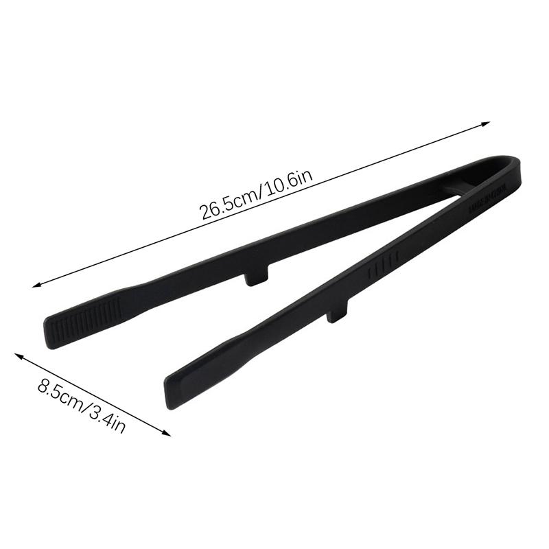 Silicone Grill Tongs Non-Stick Food Bread Clip Heat Resistant Bbq Salad Cooking Serving Clamp Steak Pasta Clip For Kitchen