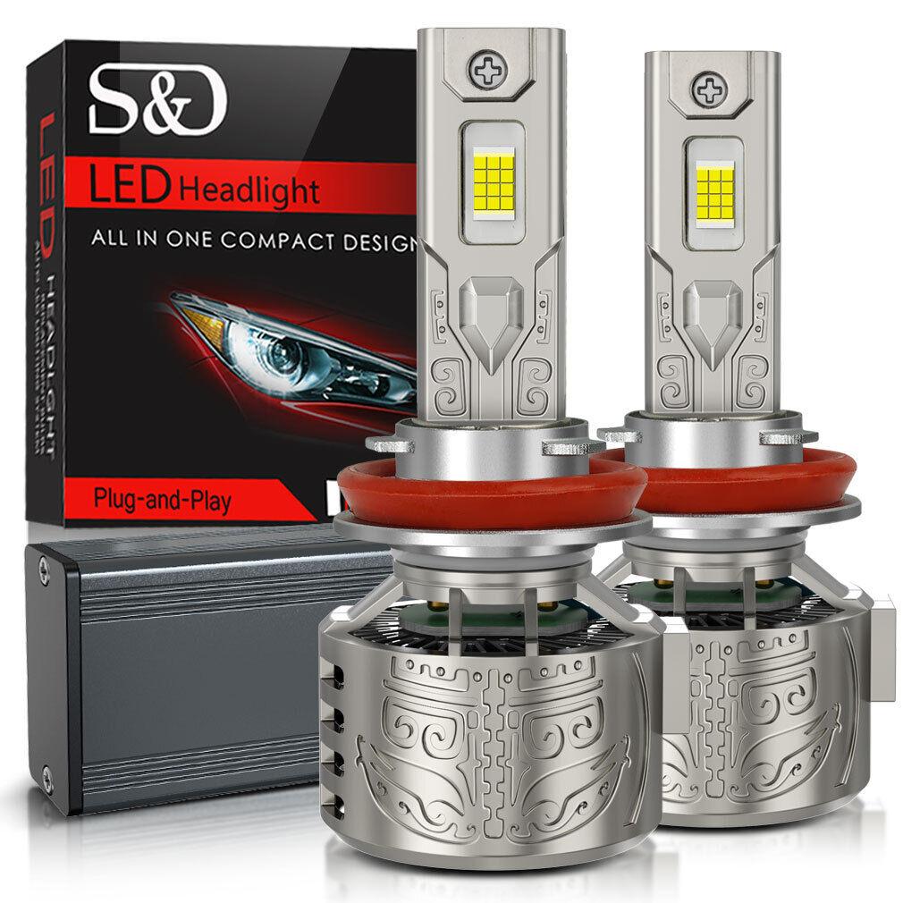 2Pcs H7 H4 Led Headlight Bulbs 6000K H1 H3 H8 H11 Led 9005 HB3 9006 HB4 Auto Lamp 130W 80000LM 9012 Hir2 High Power Canbus 24SMD CSP Chips Headlamp