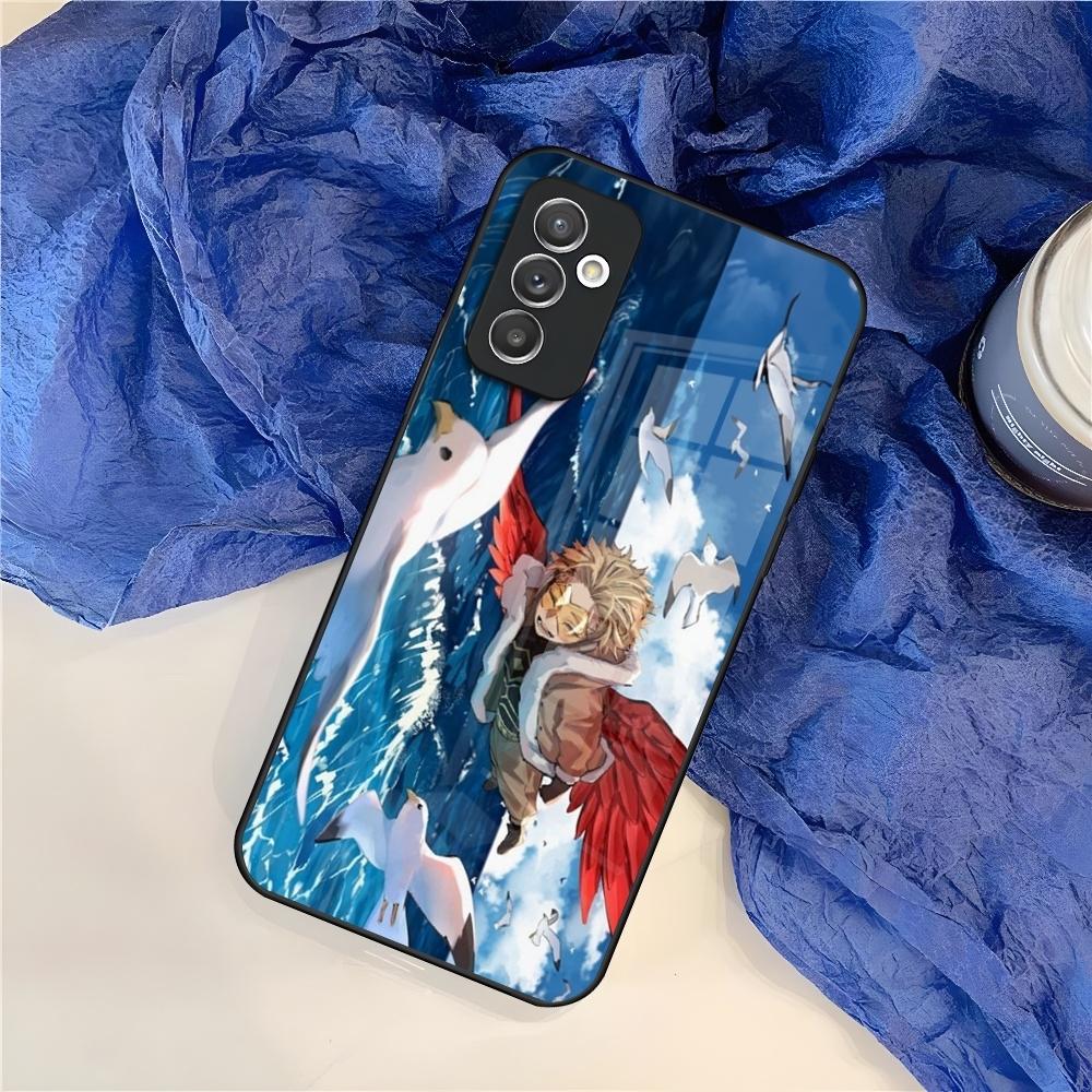 My Hero Academia Hawks Phone Case for Samsung S25 S24 S30 S21 S23 S20 S22 Fe S10 E S9 Note 20 Pro Ultra Plus glass Cover