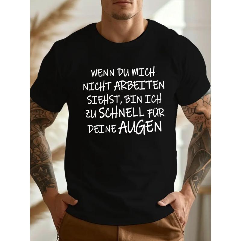 Fun German Crinkle  Men s Short-Sleeve T-Shirt, PLUS SIZE ,New Summer Style S