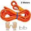Car Emergency Rescue Rope Portable Recovery Tow Strap Heavy Duty Outdoor Car Tow Strap SUV ATV Tow Strap with Protective Mittens