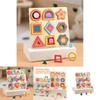 Wooden Shape Puzzle For Toddlers With Geometric Blocks And Cognitive Development Toy For Early Learning