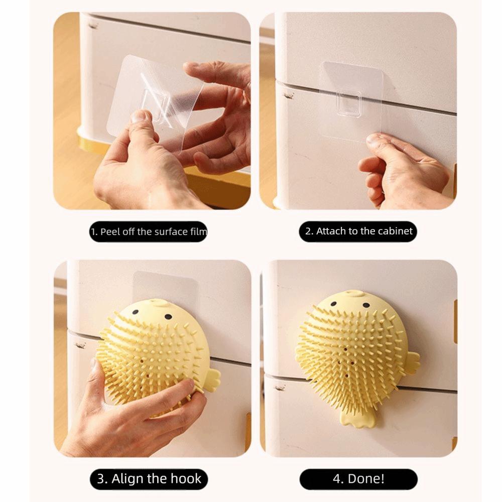 Wall-Mounted Corner Cat Scratcher Globefish Shape Cat Groomer Scratching Pad Kitten