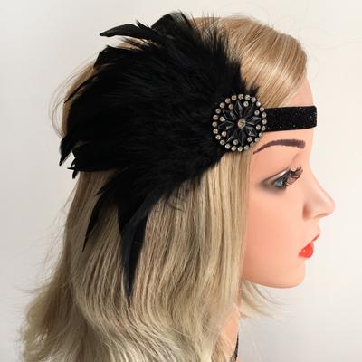 Women 20s Flapper Beaded Headband Fascinator Wedding Bridal Hairband