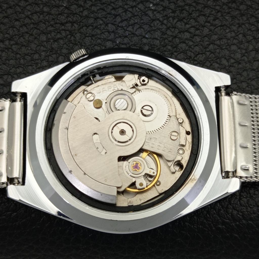 REFURBISHED VINTAGE SEIKO EXPO 70 AUTOMATIC JAPAN MENS BLUE DIAL WATCH A433571-2 R117-a433571