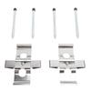 Disc Brake Caliper Hardware Kit MBA1296 Stainless Steel Front Brake Pads Fitting Kit with Pins Clips for 406 Coupe