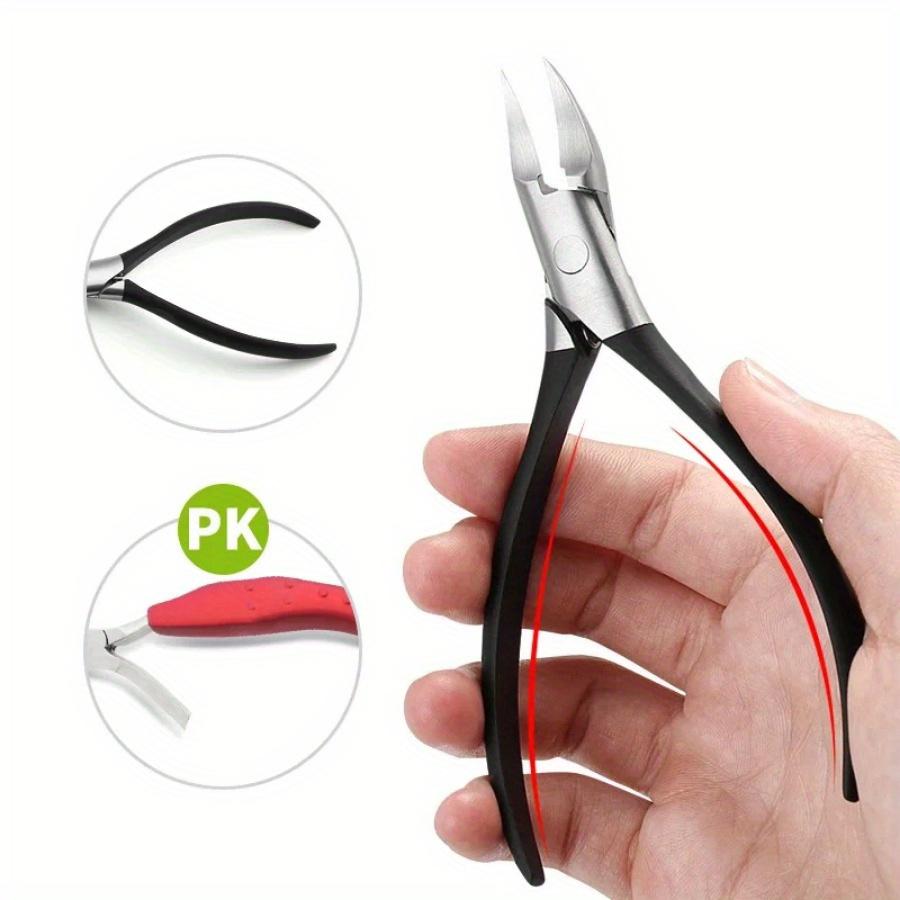 1SET Improved Stainless Steel  Nail Clippers and Nail Seam Pick Set  Trimmer Ingrown Pedicure Care Professional Cutter Nipper Tools Feet Toenail