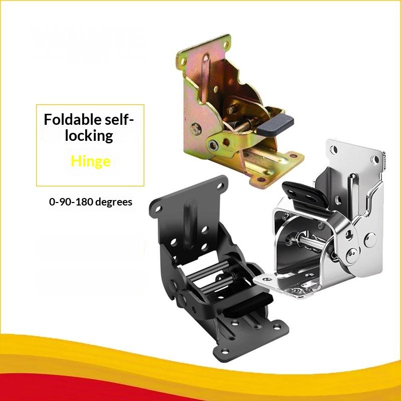 1/4Pcs Connecting Hinges 180 And 90-degree Self-locking Folding Hinges For Table Legs Hardware Accessories