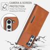 2-In-1 Two-fold Wallet Leather Phone Case for Samsung Galaxy Z Fold 7 ZFold 6 5 4 3 Wireless Charging Magnetic Card Holder Cover