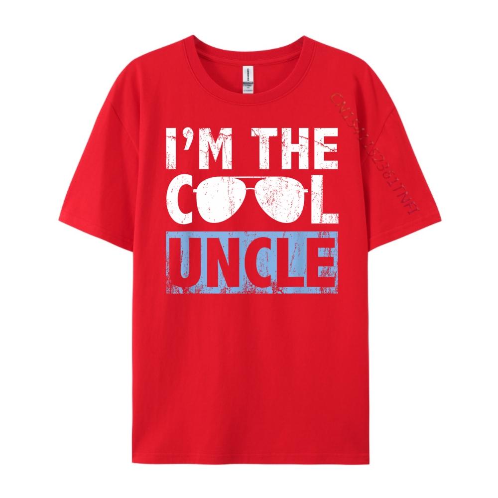 Im The Cool Uncle Shirt Gifts White T Shirt Men Streetwear