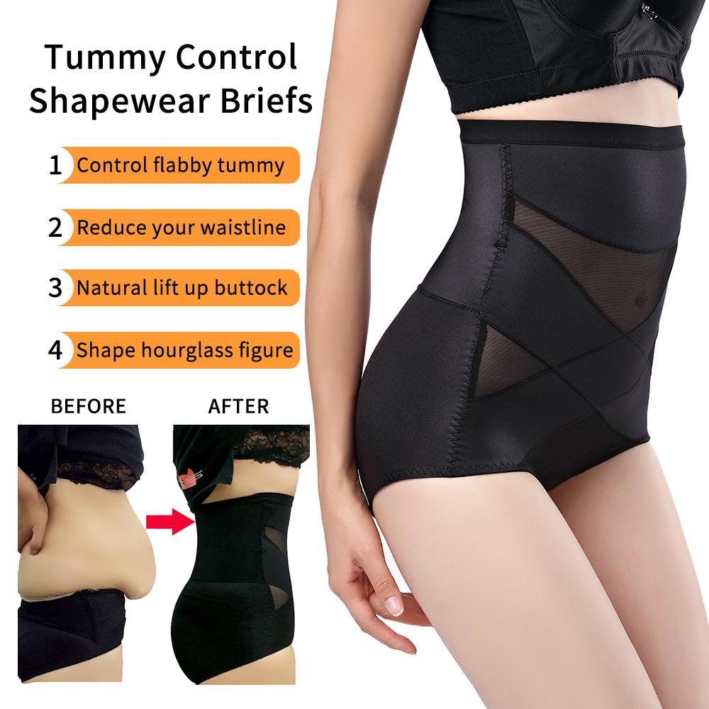 Shapewear Vita Alta Modellante Donna - Mutandine Compressive Con Rete Traspirante Per Fianchi E Pancia