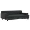 Children's Sofa Black 90x53x30 Cm Faux Leather