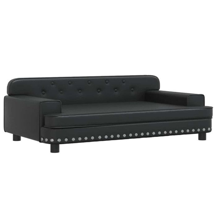 Children's Sofa Black 90x53x30 Cm Faux Leather