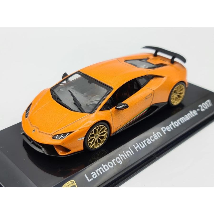 Lamborghini Huracan Performante 1/43 Scale Diecast Model Car (Orange) 2017 with Case [Parallel Import]