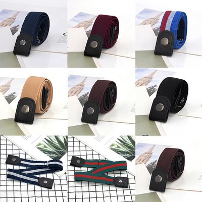 Women Elastic Lazy Belt Ladies No Buckle Belt Jeans Dress Elastic Belts Female