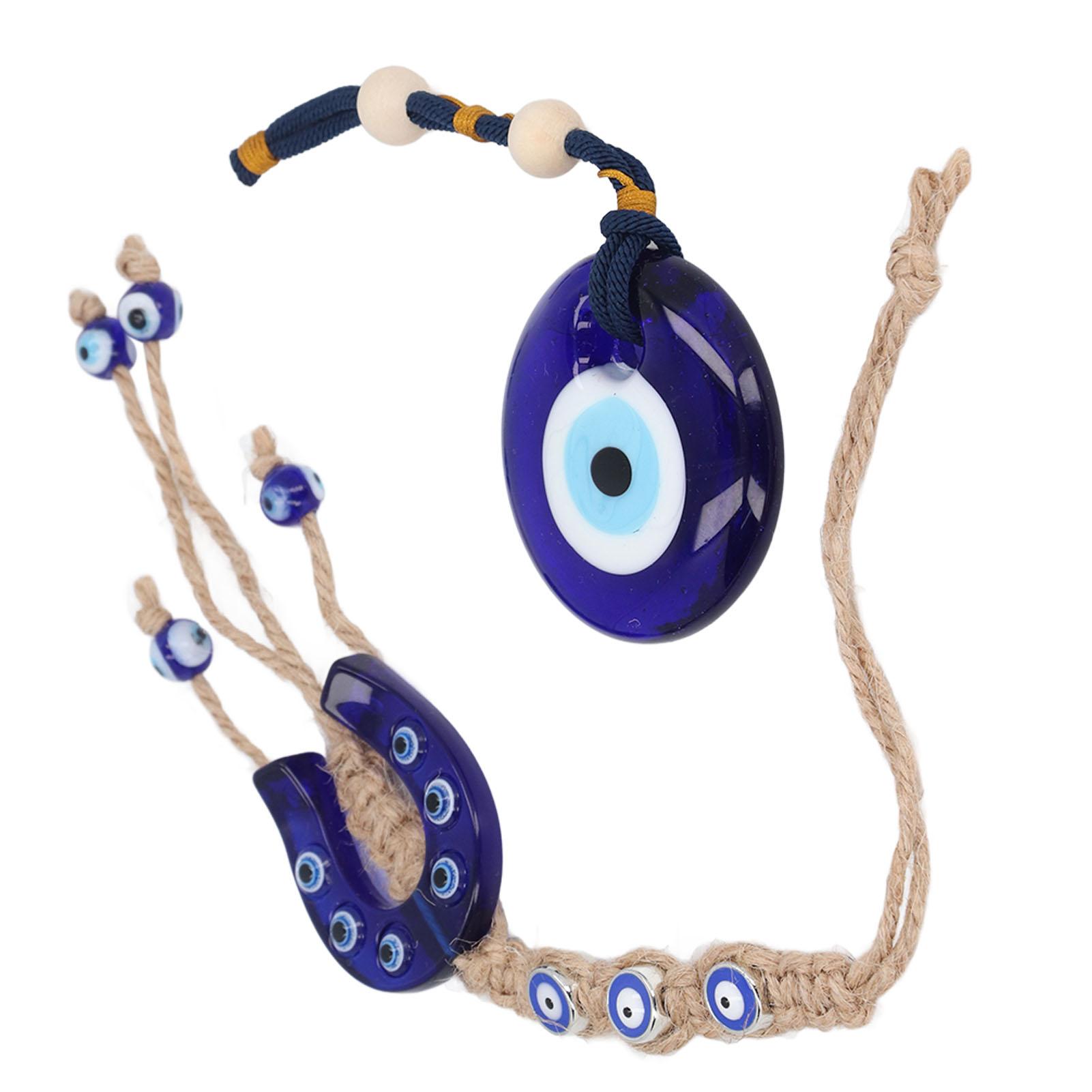 

2 шт. Синий глаз автомобиль подвесное украшение удачи благословение многофункциональный глаз зеркало заднего вида автомобиля