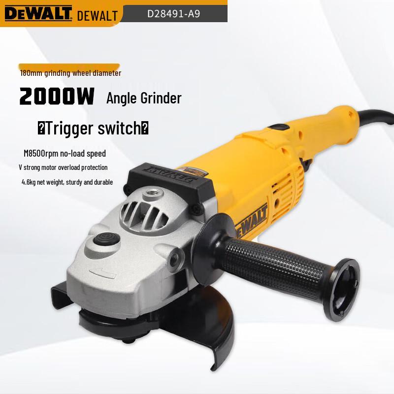 

DeWalt 180mm 2000W Angle Grinder CN plug (adapter included)