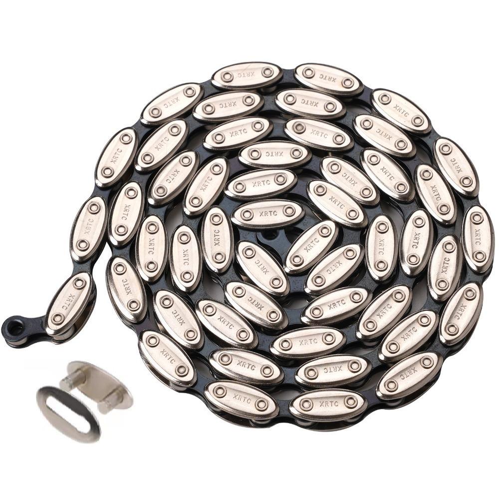 New Fixed Gear Single Speed Bicycle Chain Quick-link Parts Bicycle Parts Olive Chain Metal Road Bicycle Chain Mountain Bike