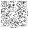 Flower Silicone Stamps Clear Scrapbooking Decorative Stampers for Scrapbooking Journals DIY Album Gift Wrap