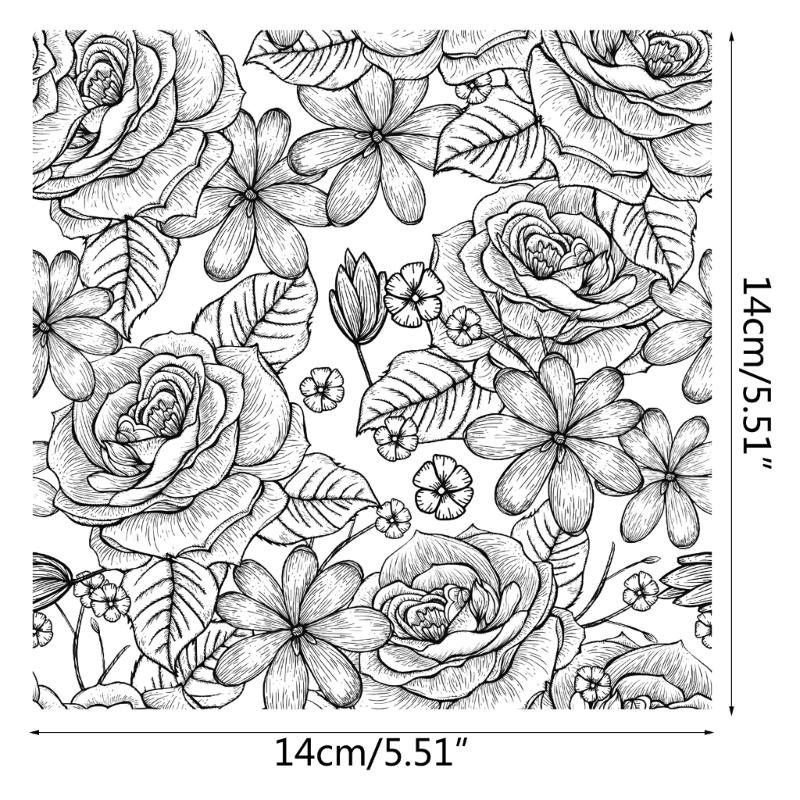 Flower Silicone Stamps Clear Scrapbooking Decorative Stampers for Scrapbooking Journals DIY Album Gift Wrap