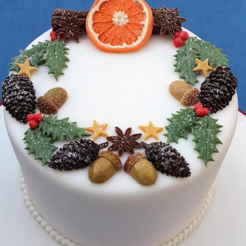 1 Pieza Conos De Pino Forma Sugarcraft Silicona Molde Fondant Molde Pastel Decoración Herramientas Chocolate