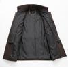 Men's Double Collar Woolen Coat: Autumn/Winter Business Style for Middle-Aged Men