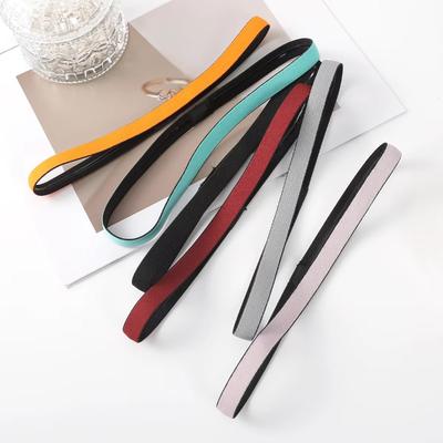 High Elasticity Non-slip Silicone Sports Antiperspirant Hair Band Yoga Fitness Sweatband Thin Section Sports Headband Hair Bands