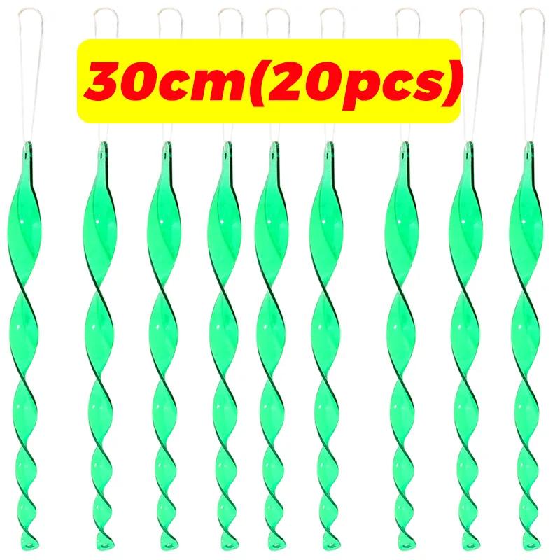 Reflective Bird Repellent Wind Spiral Rotating Rods Hanging Ornaments Balcony Garden Decor Pigeons Birds Scare Repeller Sticks