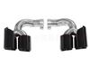 18-24 Model Porsche Quad Round Black Titanium Tailpipe Exhaust Tip