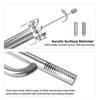 Aquarium Stainless Steel Skimmer Lily Pipe Inflow and Outflow with Spin Skimmer and Adjustable Rod for Filter Tubing