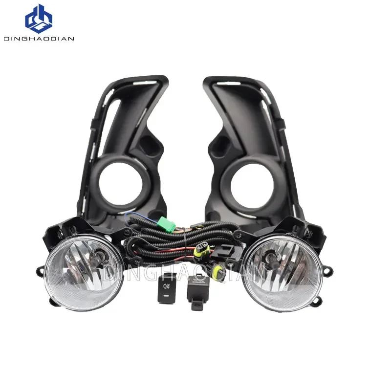 1 set Fog Lights Headlight for Toyota HighLander 2018 2019 2020  Fog lights Car Fog Lamp Kit With Harness Bulb Switch