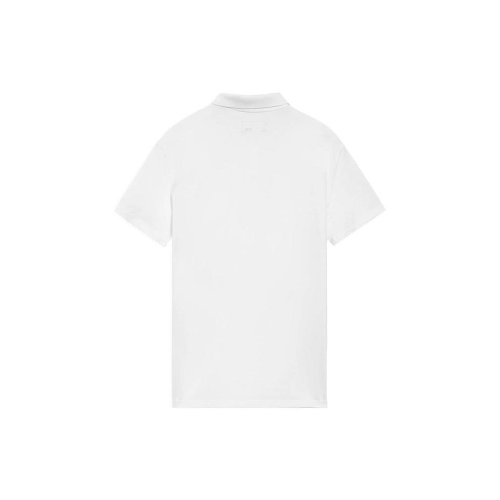 Li Ning Sports Trend Series SS22 Solid Color Logo Short Sleeve Polo Shirt Women tops White APLS058-2