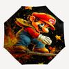 1pc Super Mario Fully Automatic Folding Portable Umbrella, 8 Iron Frames, Three-Fold Design, Suitable for All Seasons, Suitable for Outdoor Use.I