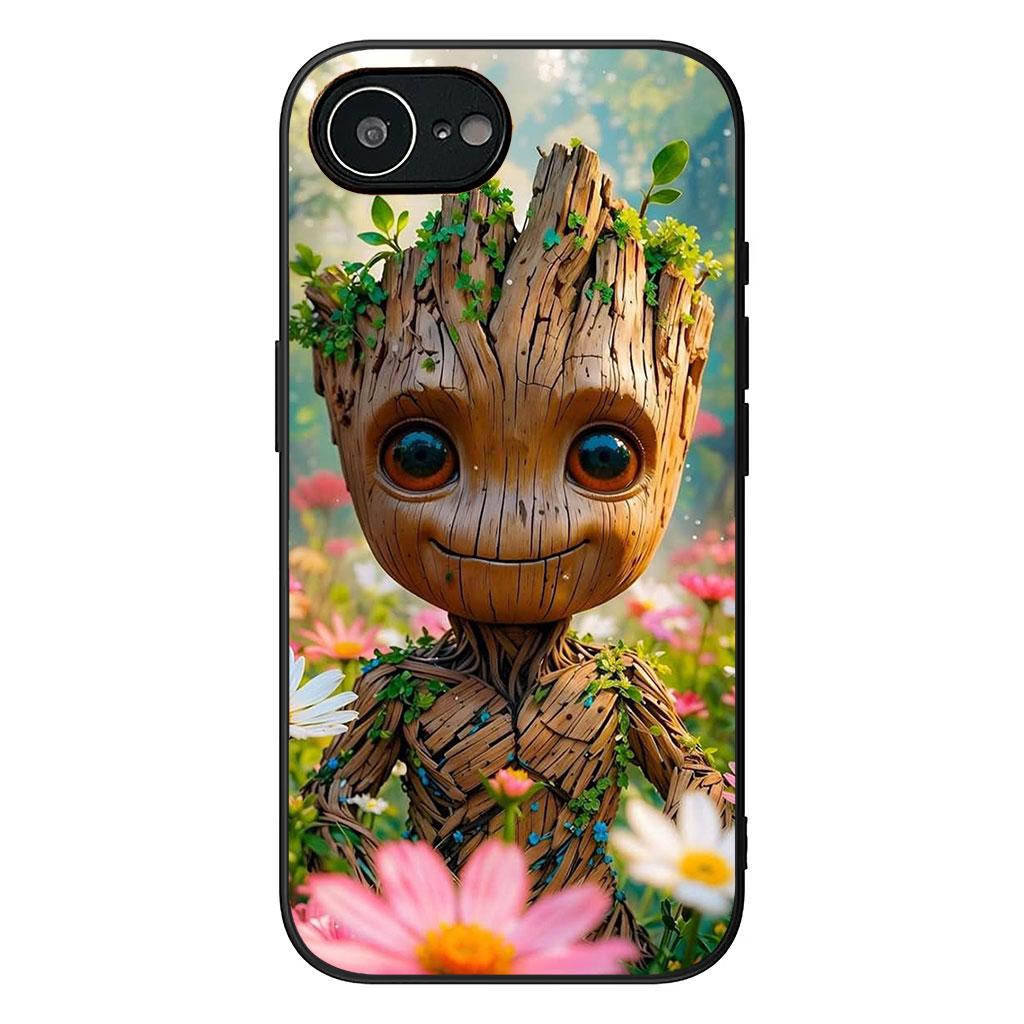 Guardians of the Galaxy Groot Hülle Handyhülle für Apple iPhone 16 15 14 11 Pro Max 7 8 Plus SE2 SE3 SE 2022 2020 Hülle