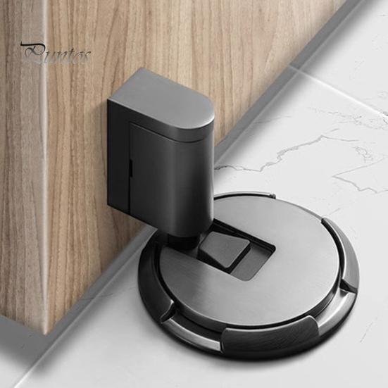 Magnetischer Türstopper, kein Bohren, geräuschloser Bodentürstopper mit Schrauben, selbstklebend, verstellbarer mechanischer magnetischer Türstopper für die Sicherheit zu Hause