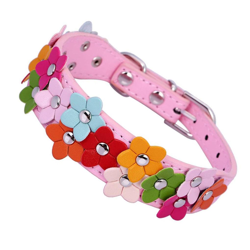 

Alloy Leather Anti-Lost/Avoid Car Accident Collar For Dogs Puppies Leads Supplies Neck Chain Pet Products xs: 2.5*30cm