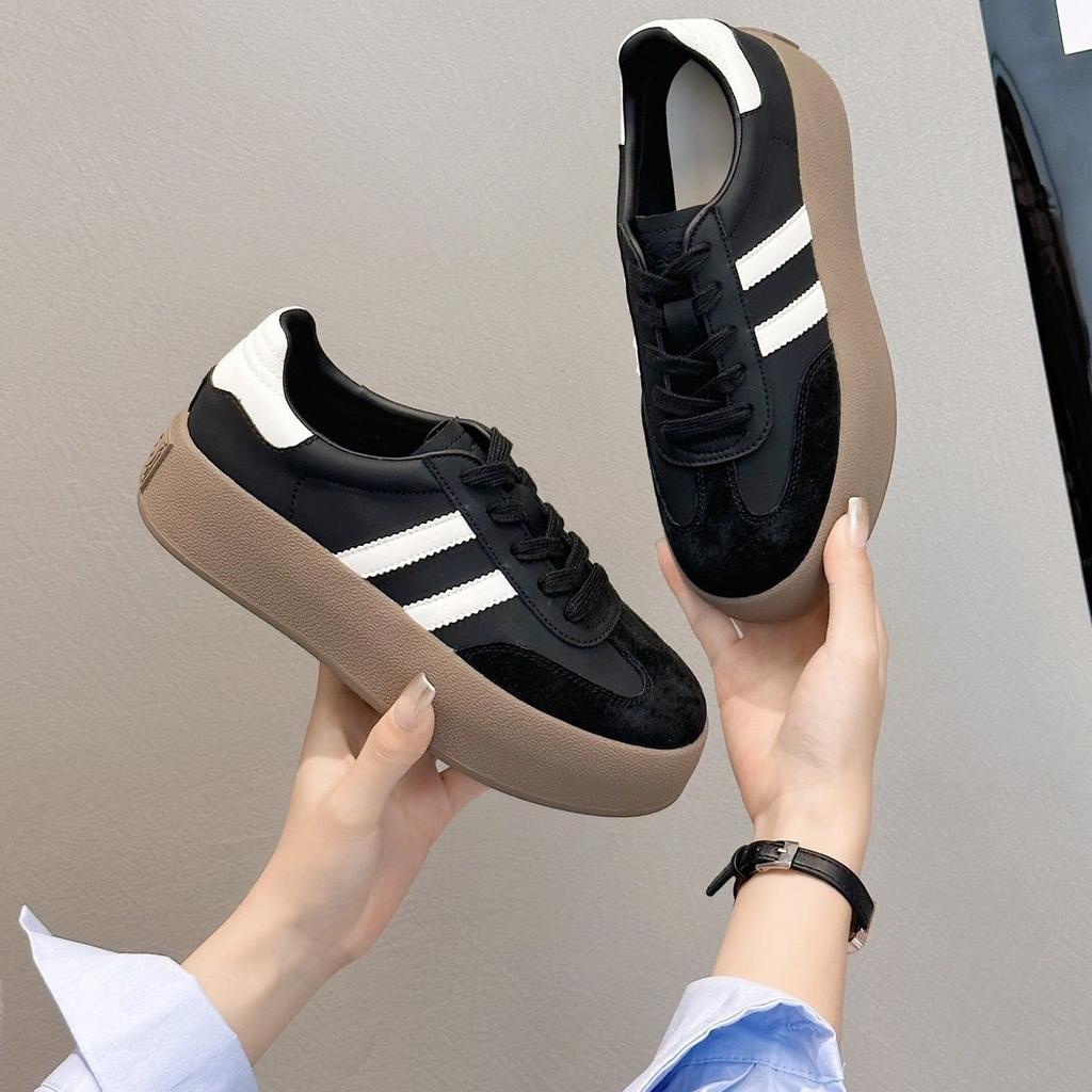 Dexun Popular Small Man Thick-soled White Shoes Heightening Retro Forrest Gump Casual 2025 Summer Versatile Sports Shoes
