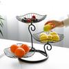 Nordic Gold 3-Tier Wrought Iron Fruit & Snack Stand