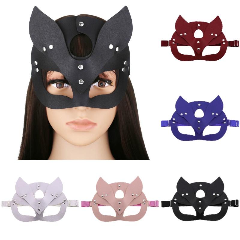 Elegant Fox Mask Made Of High-quality Pu Leather For Halloween Party And Masquerade