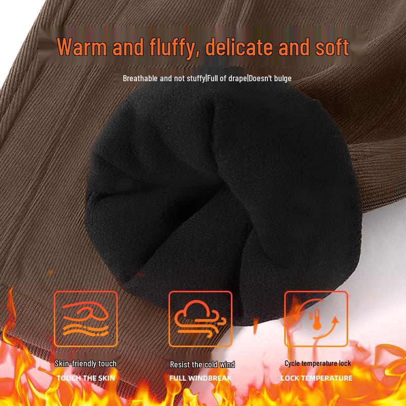 JEEP SPIRIT Men's Fleece-Lined Curved Leg Sweatpants