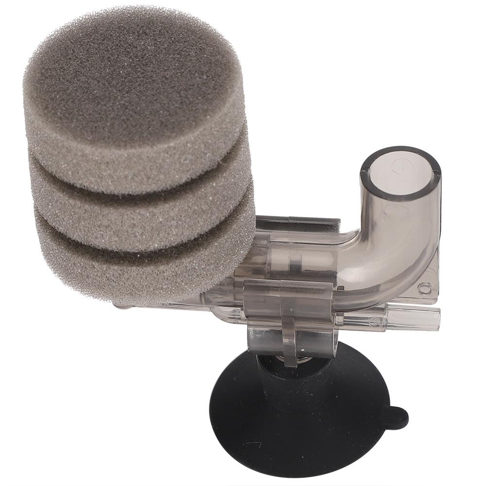 Plastic Sponge Gray Aquarium Mini Increasing Oxygen Pneumatic Filter Fish Tanks Oxygenation Filtration Equipment