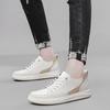 Genuine Leather Shoes Leisure Men Lift Height Increase Insole White Chunky Sneakers Comfortable Breathable Sports Running Shoes