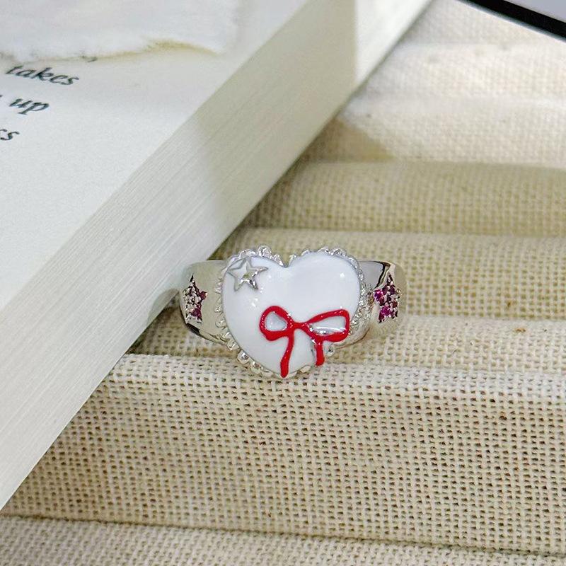 Heller Mond und Sterne~ Mondstein Unregelmäßiger Öffnungsring Damen Nischendesign Fortgeschritten Süß und Cool Stapeln Tragen Zeigefingerring