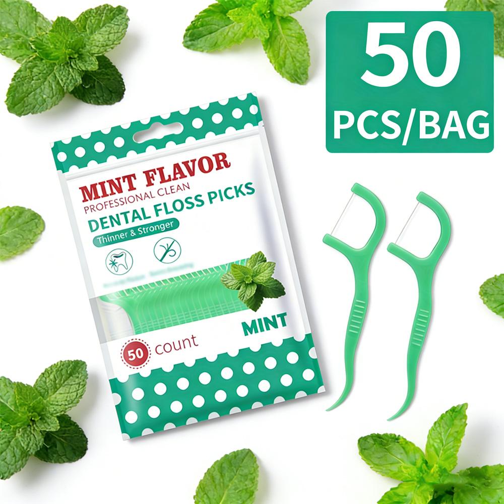 

Ultra fine mint dental floss stick, home set, 50/150/350/700PCS disposable oral cleaning tools