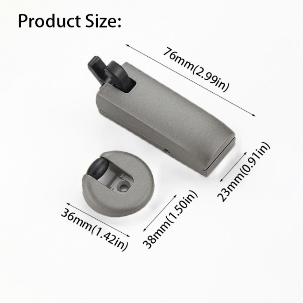Metal Accessories Silent Door Stop Space Saving Wall Mount Stopper Hydraulic Door Stopper  Bedroom