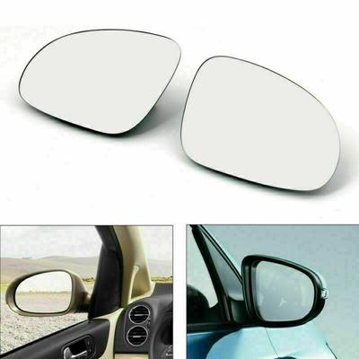 2 szt. Szkło lusterka wstecznego podgrzewane z uchwytem pasujące do VW Golf GTI Jetta MK5 Passat