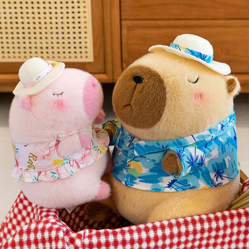 24cm Capybara Plush Simulation Capibara Anime Fluffty Toy Cute Doll Stuffed Animals Soft Doll Plush Christmas Thanksgiving Gift