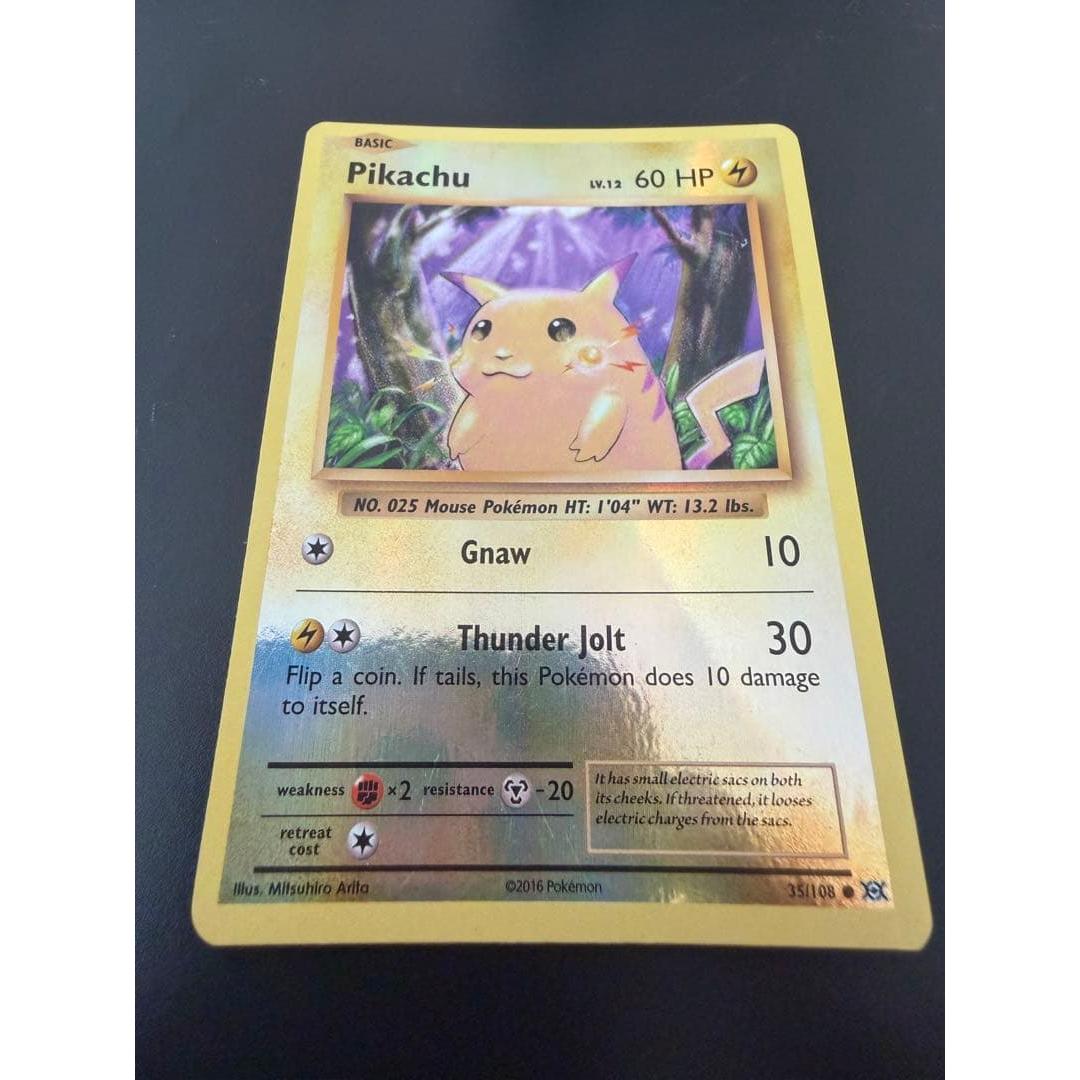 Used Rare English version Pikachu Reverse Holo 20th Anniversary 35/108