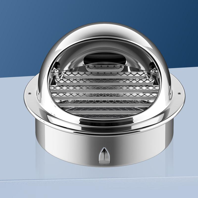 Wall Mount Exhaust Vent Cover 304  for 60mm 150mm Pipe Durable Outdoor Air Grille for Kitchen Workshop