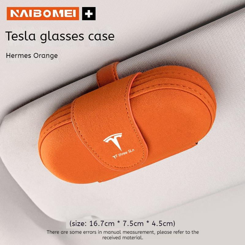 Car Visor Glasses Case Sunglasses Case Glasses Storage Case For Tesla Model 3 Model Y Model S Model X Auto Interior Accessories